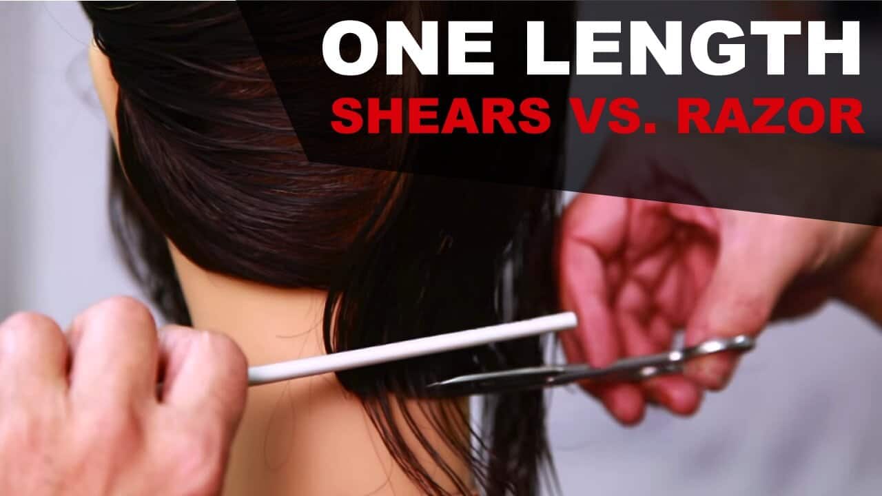 One Length Haircut Step by Step