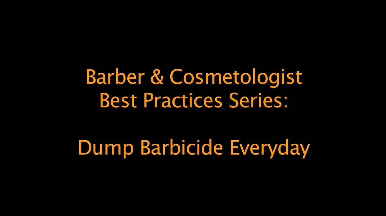 Best Practices for Barbers and Cosmetologists: dump Barbicide everyday