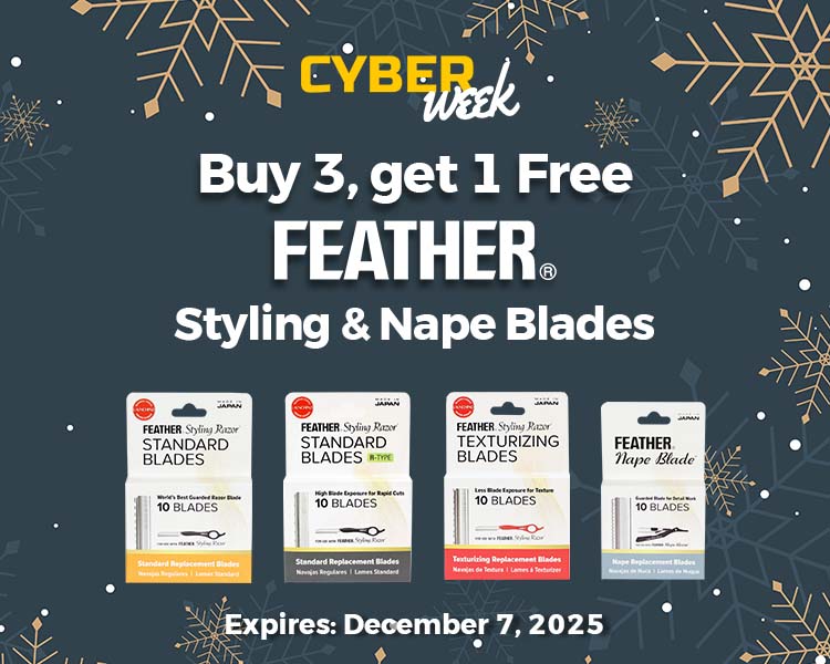 Cyber Week - Buy 3, get 1 Free Feather Styling and Nape Blades -  Expires December 7, 2025