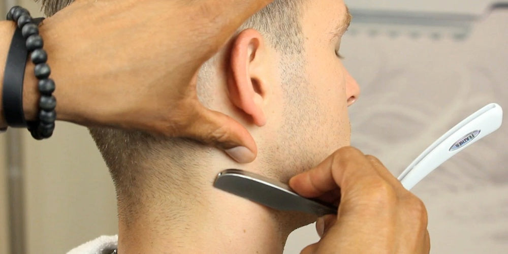 Men's Pompadour Haircut - Razor Work Part 3