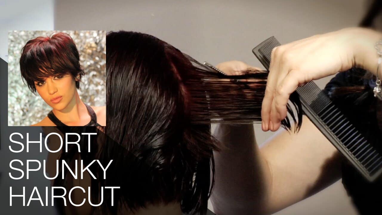 Short Spunky Razor Haircut
