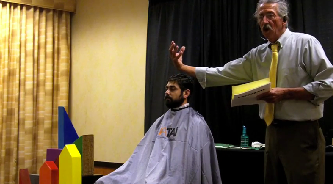 Facial grooming to create facial illusion