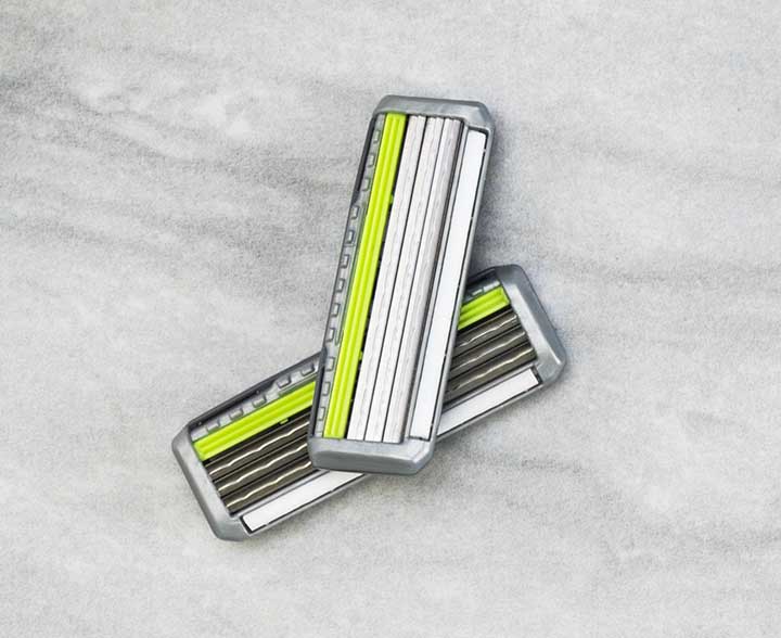 Feather F3 Razor Landing Page - Blades per Cartridge