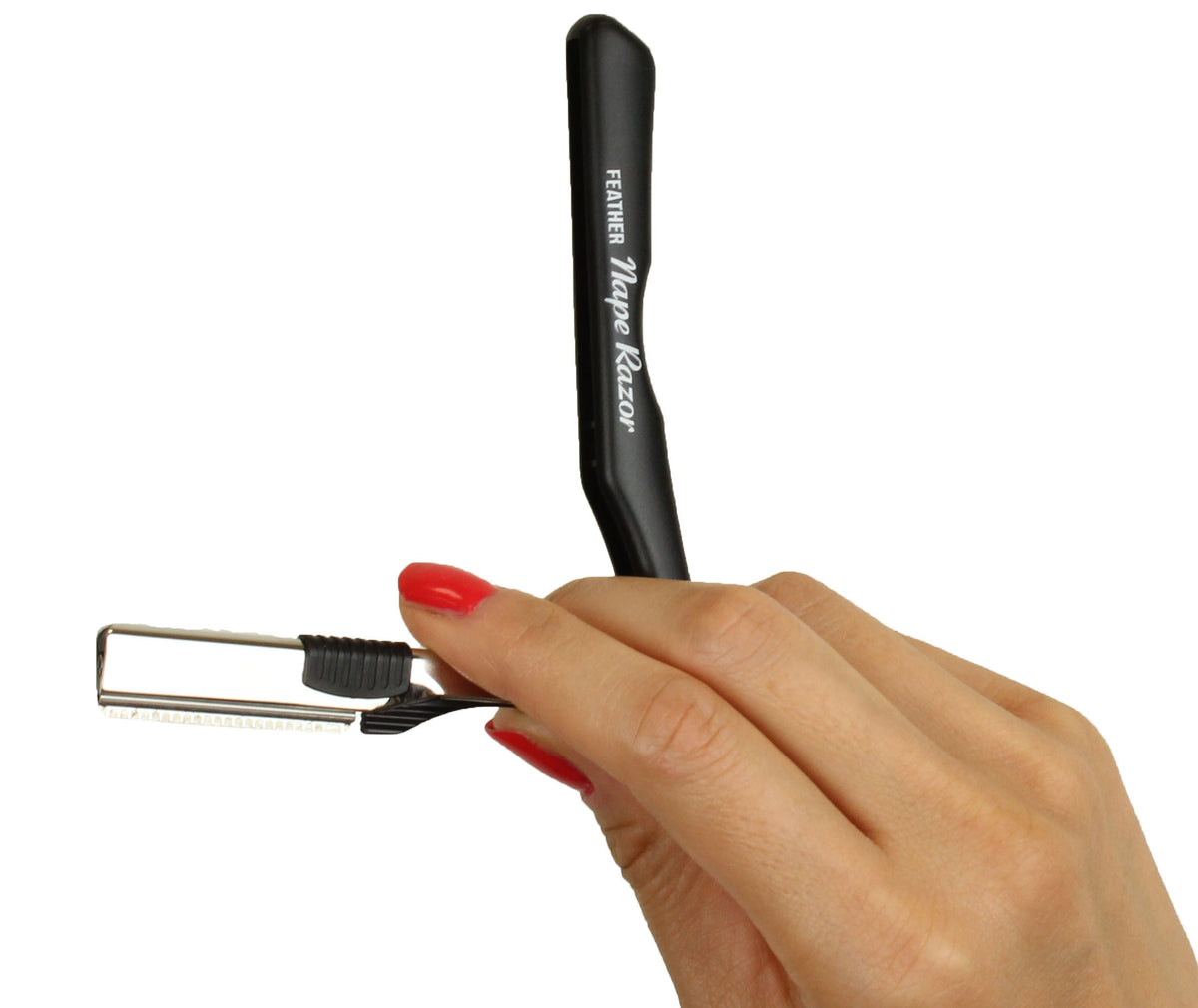 How to hold a Feather Nape and Body Razor