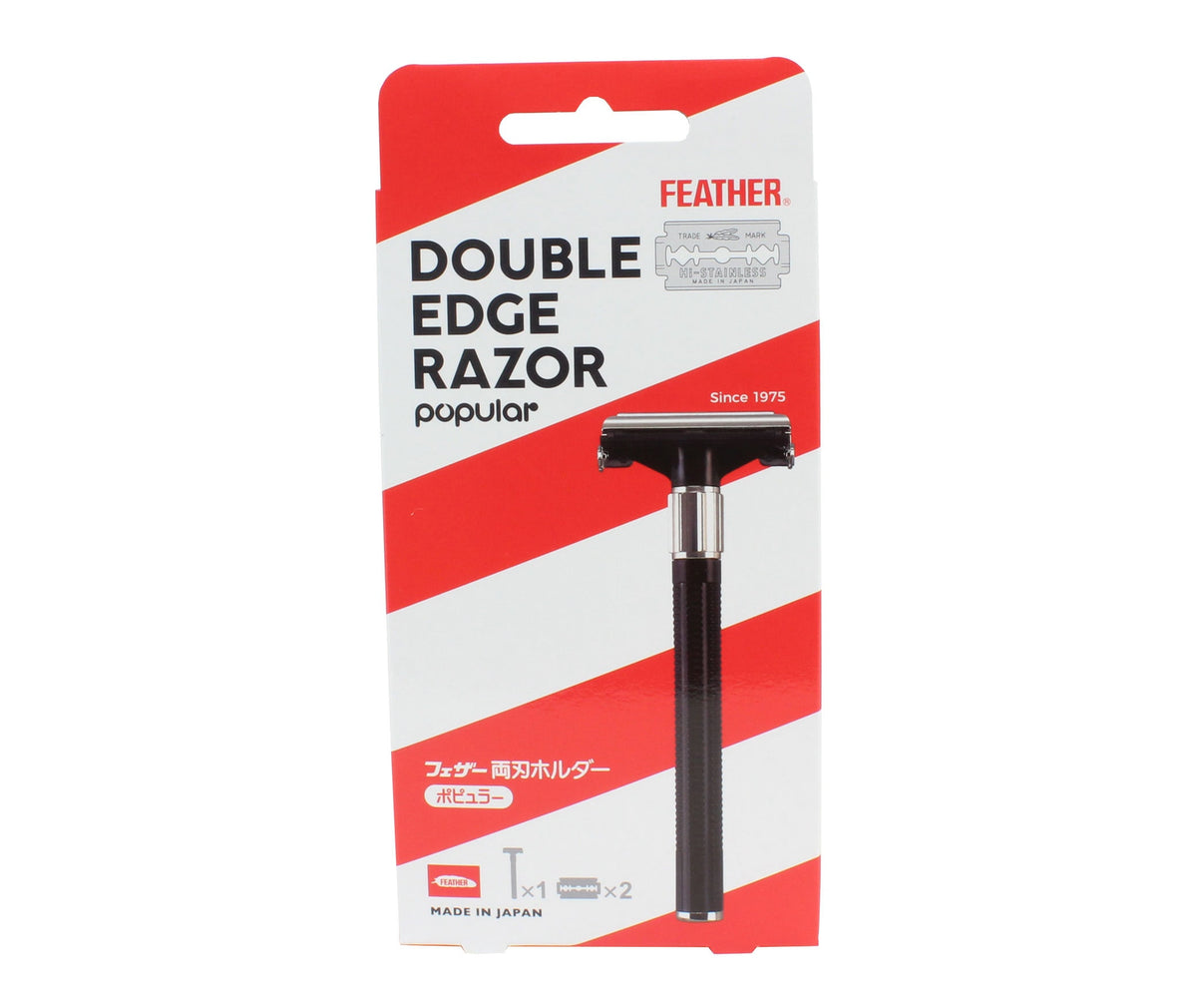 Feather Popular Double Edge Razor package