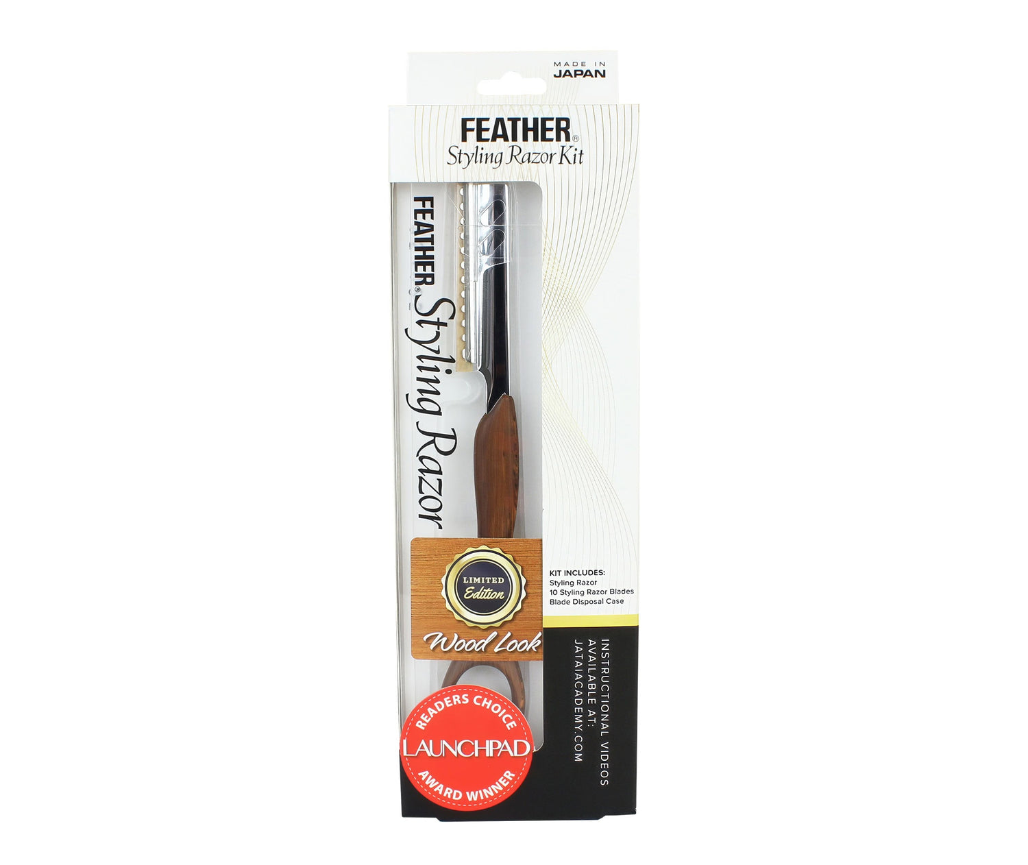 Feather Styling Razor Kit Wood-Look