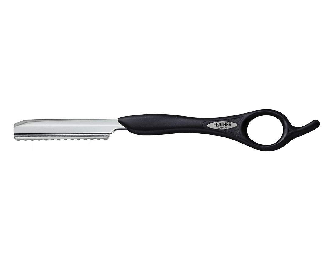 Feather Styling Razor in Black - Landing Page