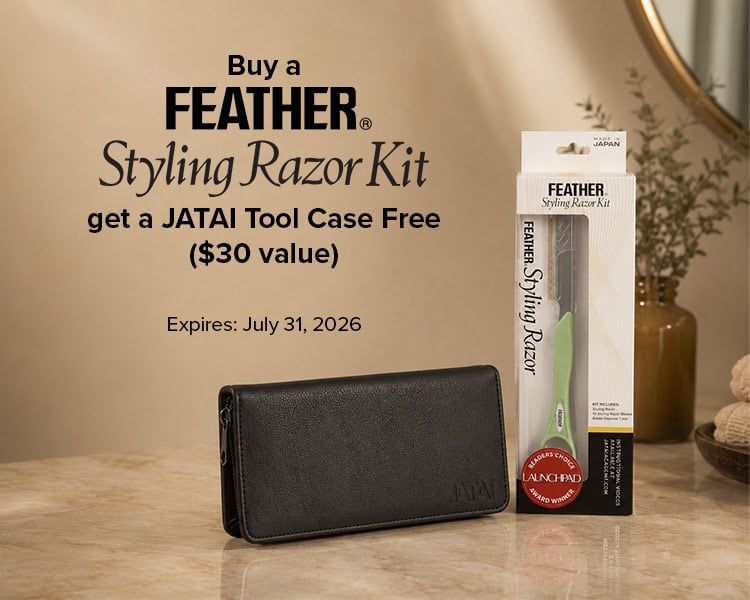 Buy a Feather Styling Razor Kit, get a JATAI Tool Case Free ($30 value) - Expires July 31, 2026