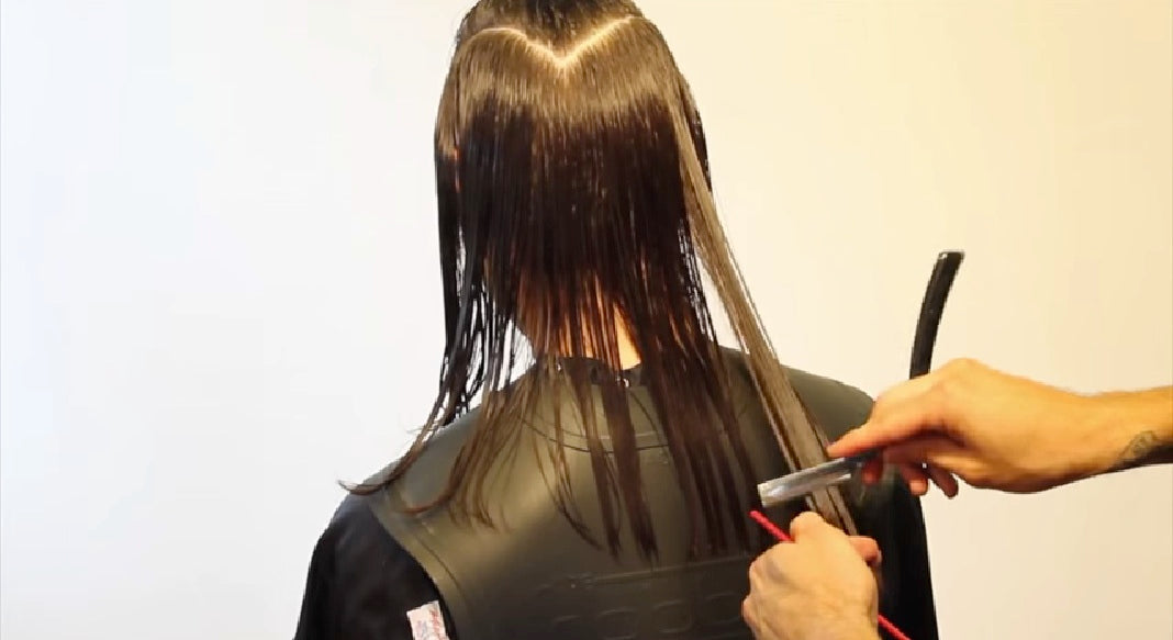 Long Layered Haircut with a Plier Razor