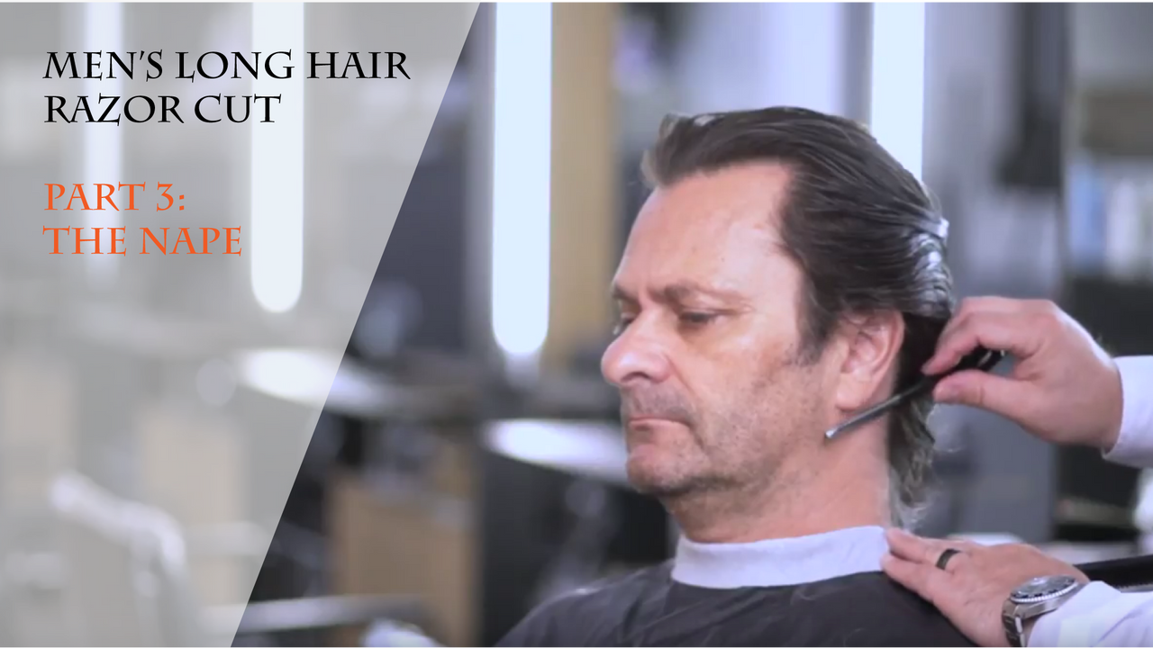 Part 3: Men's Long Hair Razor Cut - The Nape - Gary Machin