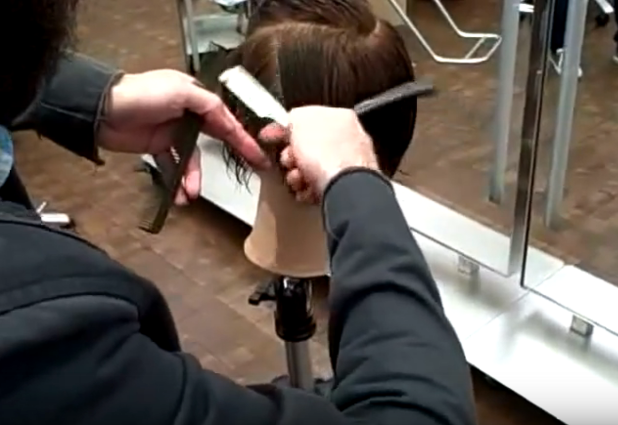 Gerard Scarpaci and Randy Taylor - Graduated short women's versatile haircut with a Plier Razor