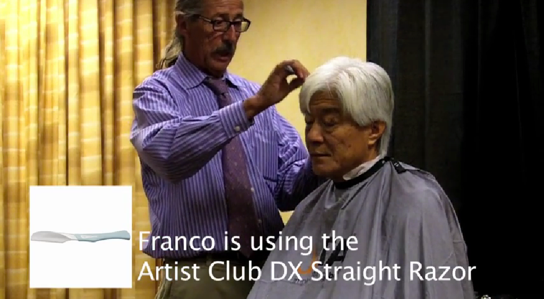 Intro to men's razor haircutting using a Feather Artist Club Razor