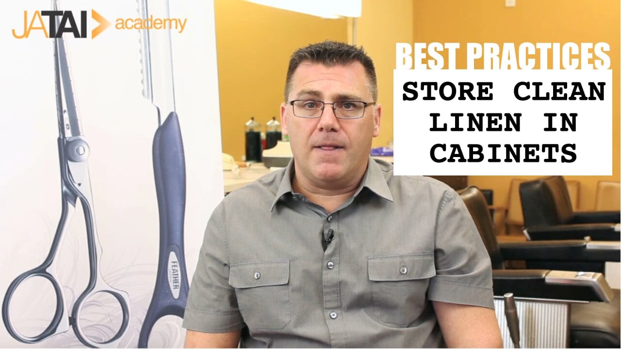 Store Clean Linen in the Closed Cabinets