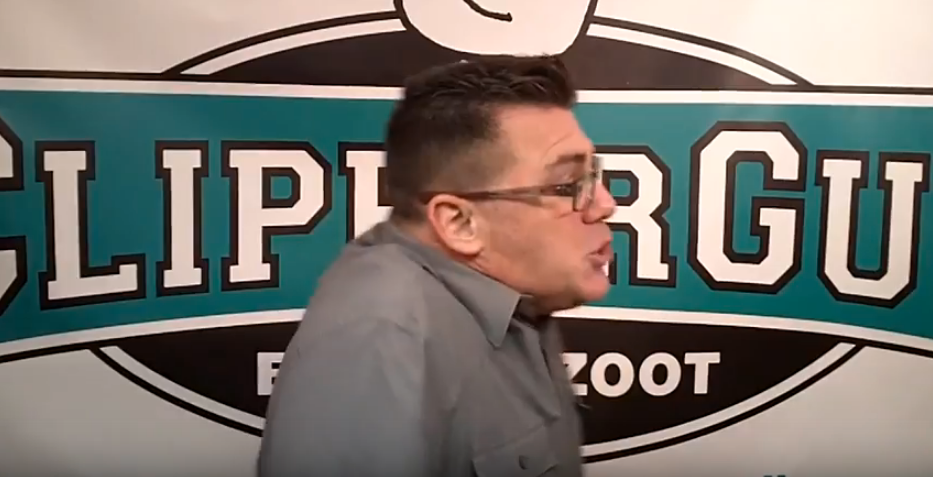 Kids, the turtle neck and the hair clipper