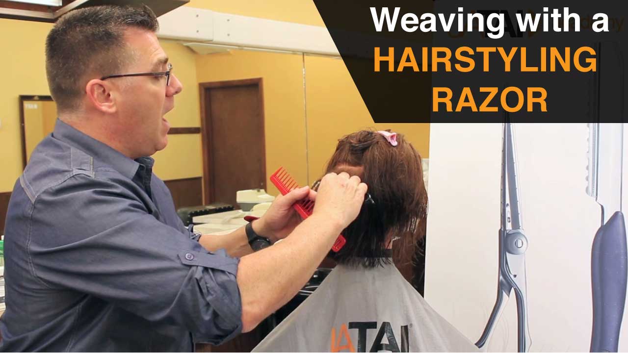 Weaving with a Haircutting Razor