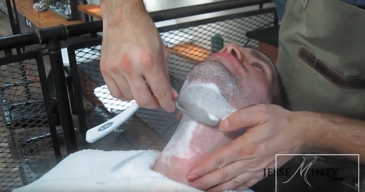 Matty Conrad does a Straight Razor Shave