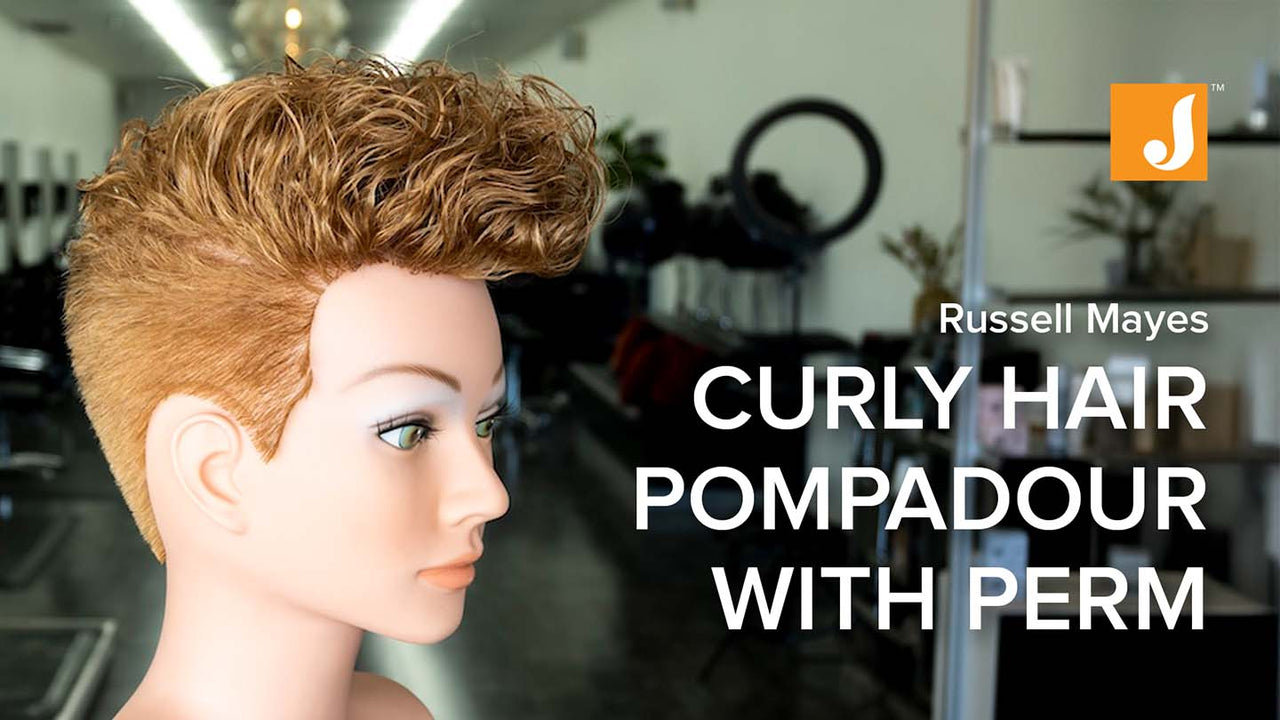 Curly Hair Pompadour 
