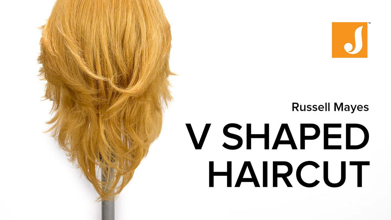 Medium Length V Shape Hair Cut