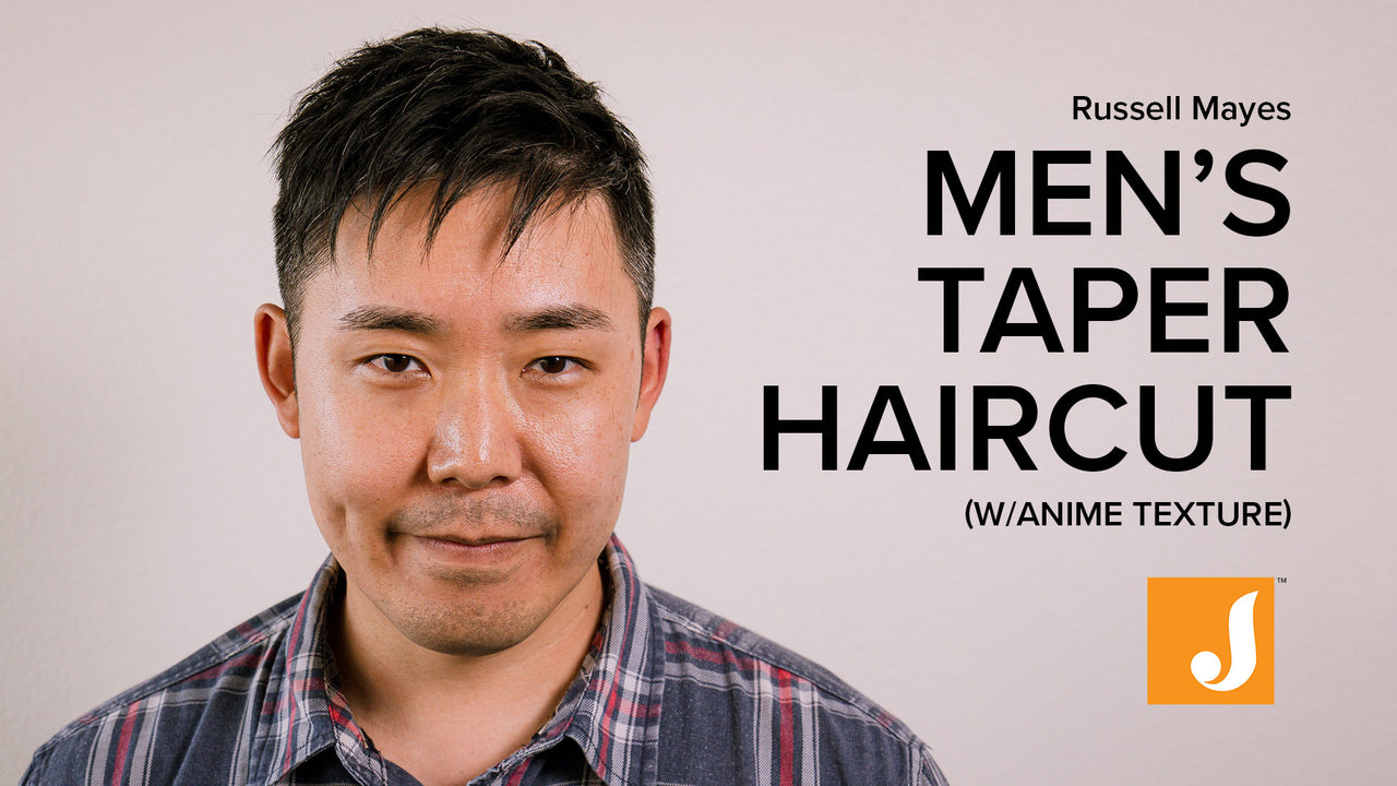 Russell Mayes - Men's Taper Haircut with Anime Texture on Top