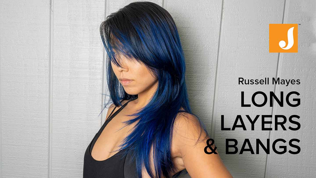 Long Layers with Side Swept Bangs