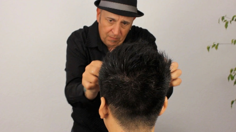 Men's Razor Haircut - Blowdrying, Styling, Final Look Part 6