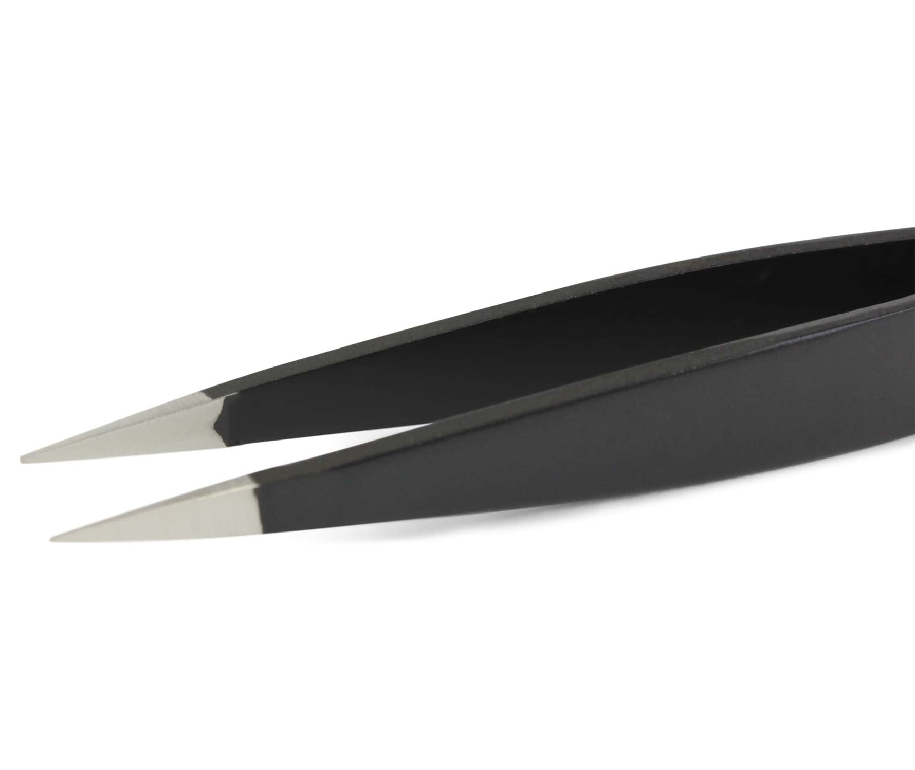 Seki Edge Black Stainless Steel Pointed Tip Tweezers (SS-501) - point tips