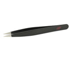 Seki Edge Black Stainless Steel Pointed Tip Tweezers (SS-501)