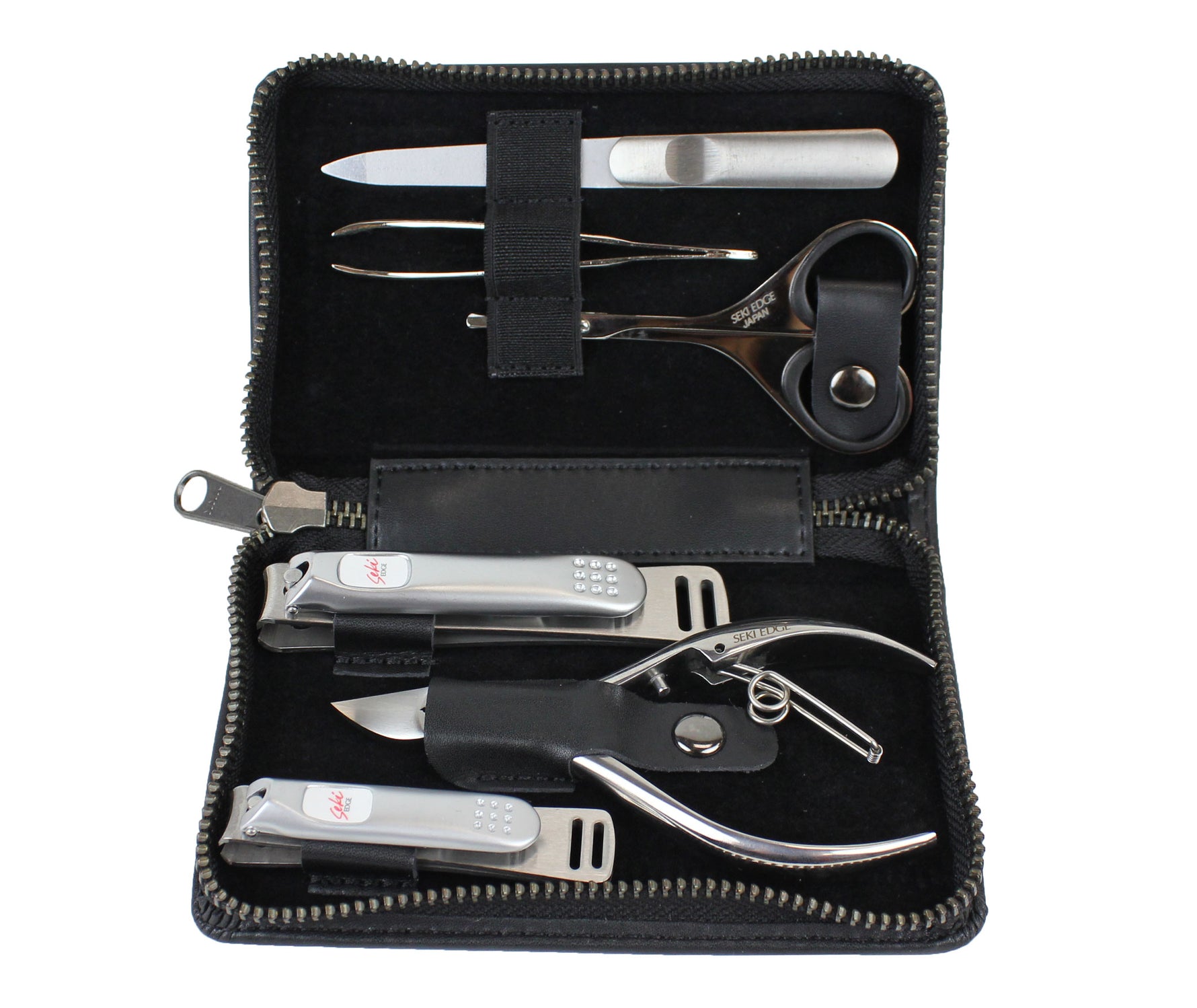 Seki Edge Craftsman Luxury 6 Piece Grooming Kit for Men SS-3103