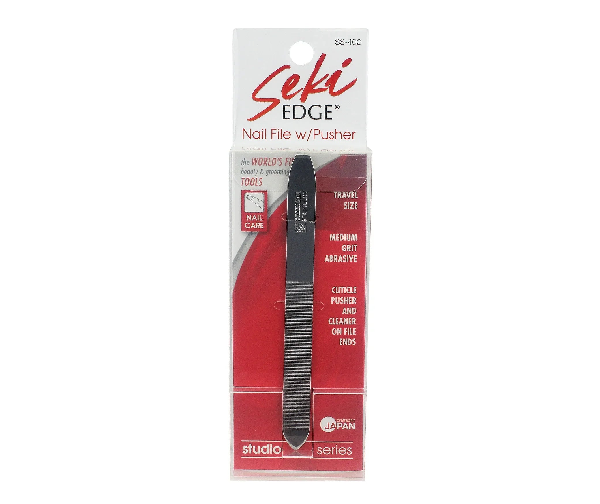 Seki Edge Nail File with Pusher (SS-402) | Made in Japan – Jatai