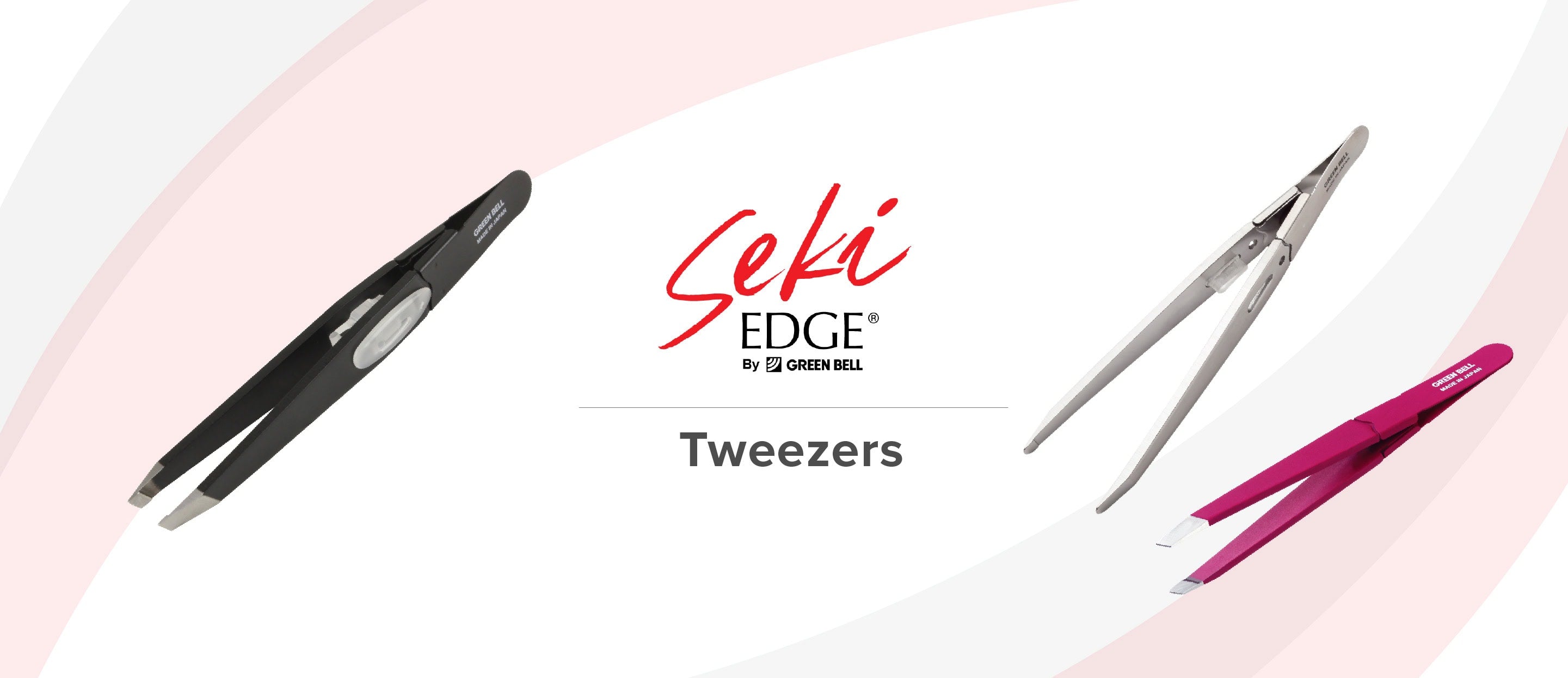 Seki Edge Slant, Point, Round Tip Tweezers Have Strong Grip
