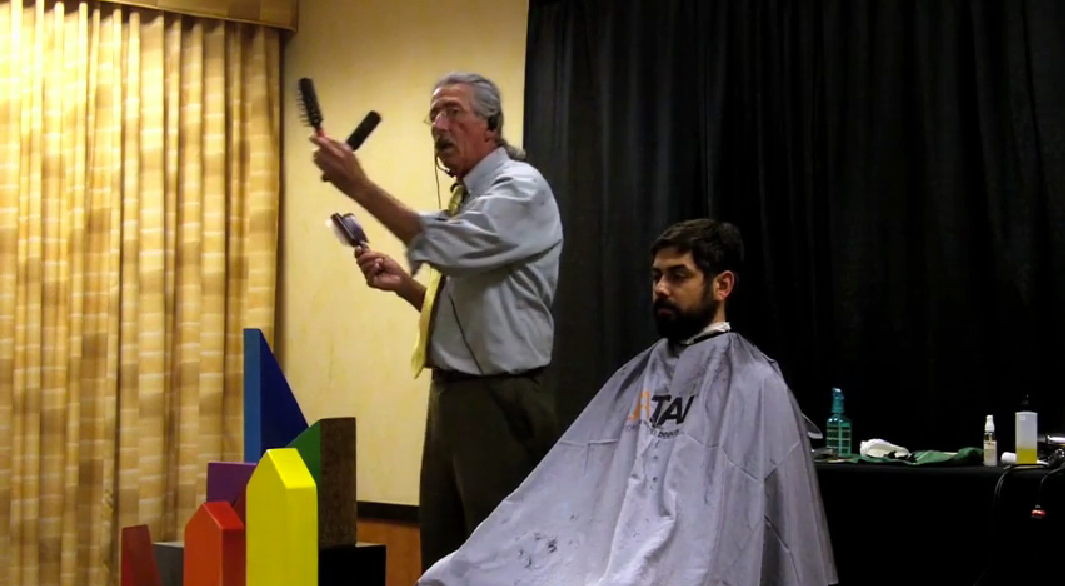 What kinds of combs and brushes should you have for men's hairstyling?