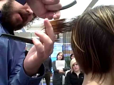 Short Bob haircut with the Plier Razor