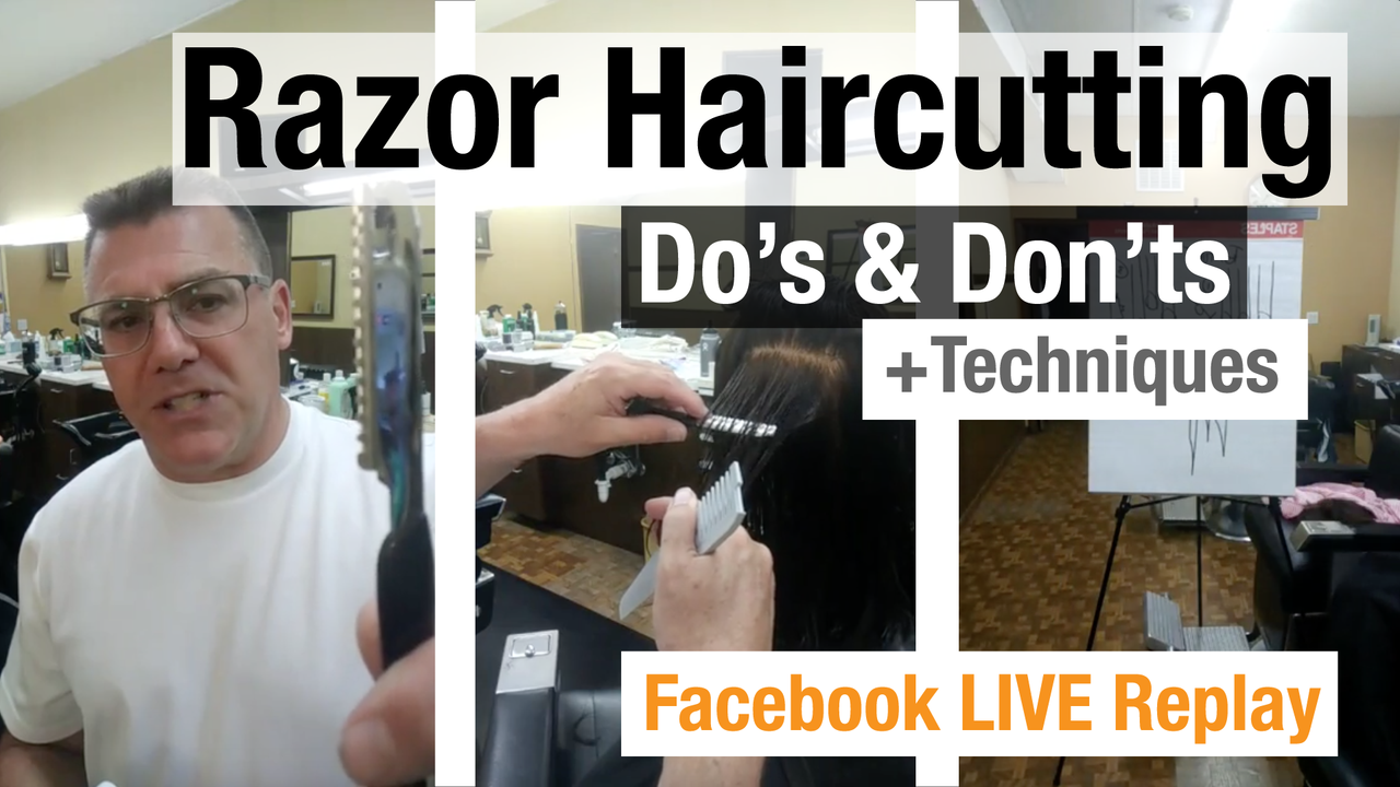 JATAI Facebook Live Replay - Razor Haircutting Techniques + Do's and Don'ts - Ivan Zoot